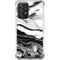 Black and White Marble Ink Galaxy A52 5G Clear Case