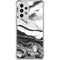 Black and White Marble Ink Galaxy A53 5G Clear Case