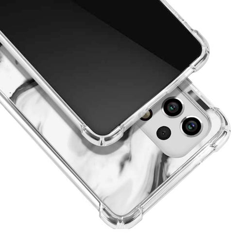 Black and White Marble Ink Galaxy A53 5G Clear Case