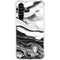 Black and White Marble Ink Galaxy A54 5G Clear Case