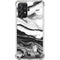 Black and White Marble Ink Galaxy A72 5G Clear Case