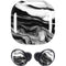 Black and White Marble Ink Galaxy Buds Pro Skin