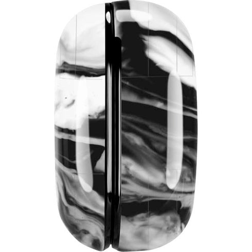 Black and White Marble Ink Galaxy Buds Pro Skin