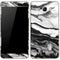 Black and White Marble Ink Galaxy J7 Skin