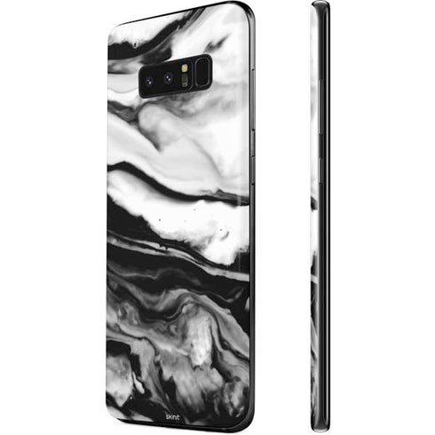 Black and White Marble Ink Galaxy Note 8 Skin