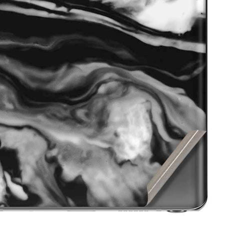 Black and White Marble Ink Galaxy Note20 5G Skin