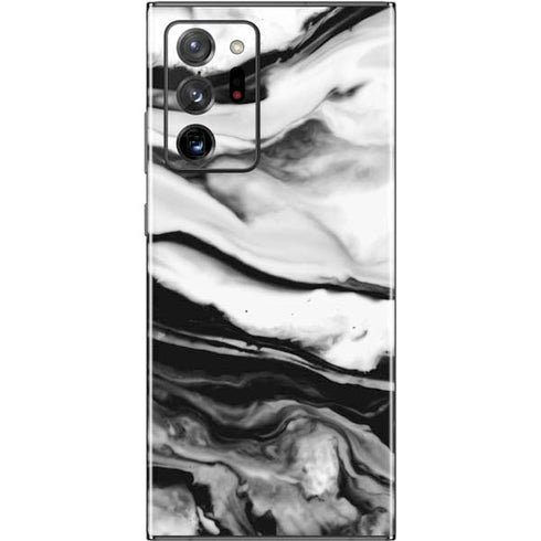 Black and White Marble Ink Galaxy Note20 Ultra 5G Skin