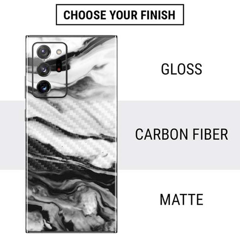 Black and White Marble Ink Galaxy Note20 Ultra 5G Skin