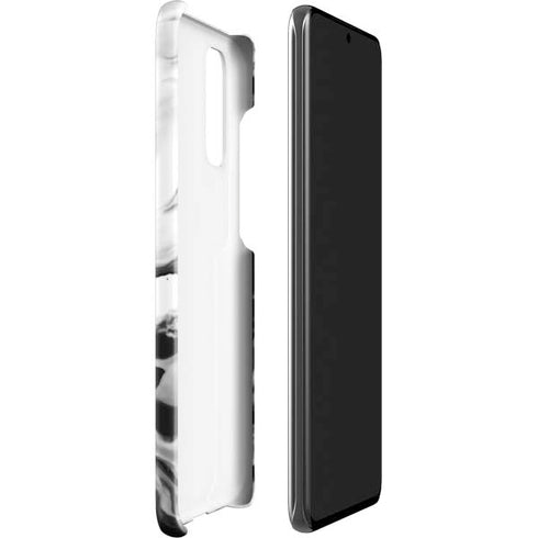 Black and White Marble Ink Galaxy S20 Lite Case