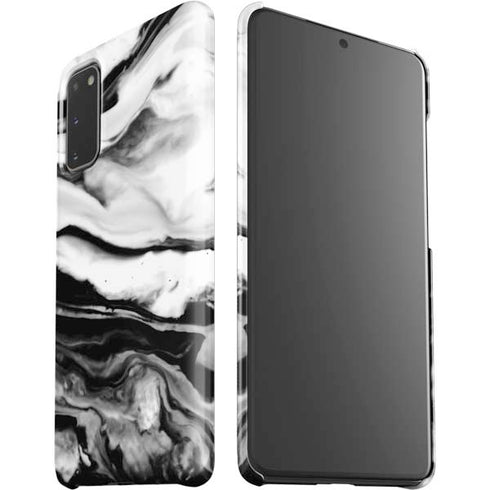 Black and White Marble Ink Galaxy S20 Lite Case