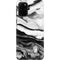 Black and White Marble Ink Galaxy S20 Plus Pro Case