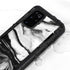 Black and White Marble Ink Galaxy S20 Plus Waterproof Case