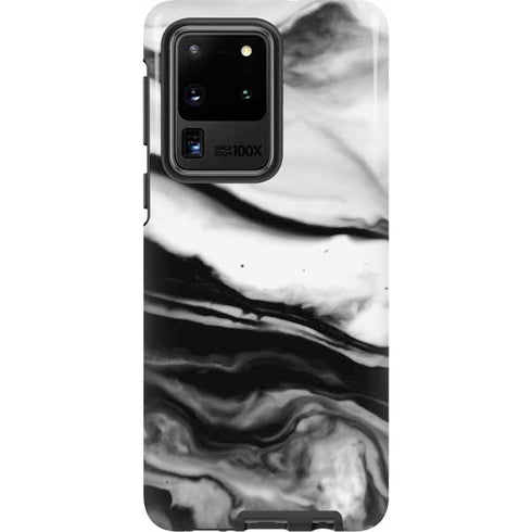 Black and White Marble Ink Galaxy S20 Ultra 5G Pro Case