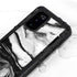 Black and White Marble Ink Galaxy S20 Waterproof Case