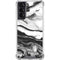 Black and White Marble Ink Galaxy S21 5G Clear Case