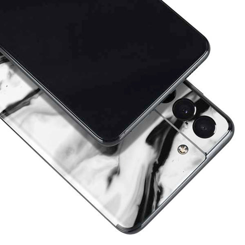 Black and White Marble Ink Galaxy S21 5G Skin
