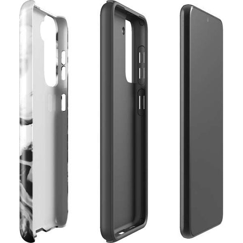 Black and White Marble Ink Galaxy S21 Plus 5G Pro Case