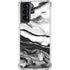 Black and White Marble Ink Galaxy S22 Clear Case