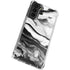 Black and White Marble Ink Galaxy S22 Clear Case