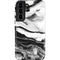 Black and White Marble Ink Galaxy S22 Pro Case