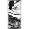 Black and White Marble Ink Galaxy S22 Ultra Clear Case