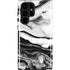 Black and White Marble Ink Galaxy S22 Ultra Pro Case