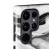 Black and White Marble Ink Galaxy S22 Ultra Pro Case