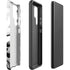 Black and White Marble Ink Galaxy S22 Ultra Pro Case