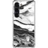 Black and White Marble Ink Galaxy S23 Clear Case
