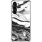 Black and White Marble Ink Galaxy S23 Plus Clear Case