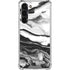 Black and White Marble Ink Galaxy S23 Plus Clear Case