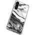 Black and White Marble Ink Galaxy S23 Plus Clear Case