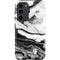 Black and White Marble Ink Galaxy S23 Plus Pro Case