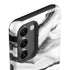 Black and White Marble Ink Galaxy S23 Plus Pro Case