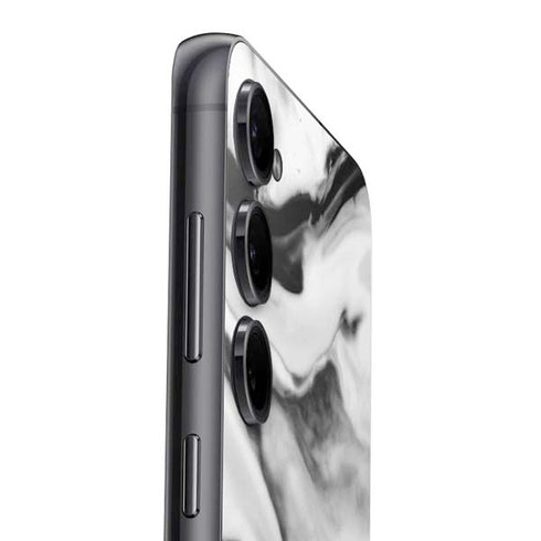 Black and White Marble Ink Galaxy S23 Plus Skin