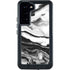 Black and White Marble Ink Galaxy S23 Plus Waterproof Case