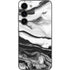 Black and White Marble Ink Galaxy S23 Skin