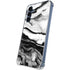 Black and White Marble Ink Galaxy S24 Clear Case