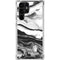 Black and White Marble Ink Galaxy S24 Ultra Clear Case