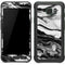 Black and White Marble Ink Galaxy S7 Active Skin