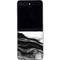 Black and White Marble Ink Galaxy Z Flip5 5G Skin