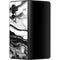 Black and White Marble Ink Galaxy Z Fold3 5G Skin