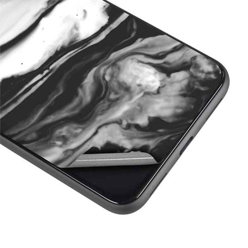 Black and White Marble Ink Google Pixel 4 XL Skin