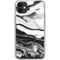 Black and White Marble Ink iPhone 11 Clear Case