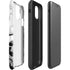 Black and White Marble Ink iPhone 11 Impact Case