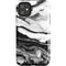 Black and White Marble Ink iPhone 11 Impact Case