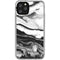 Black and White Marble Ink iPhone 11 Pro Clear Case