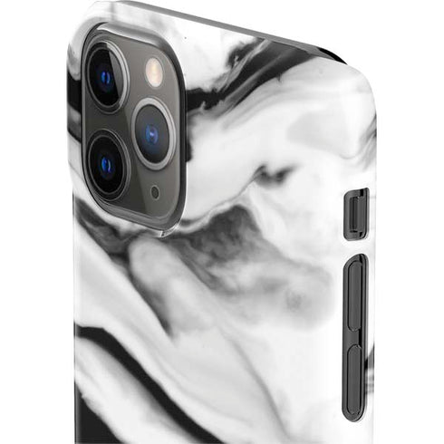 Black and White Marble Ink iPhone 11 Pro Lite Case