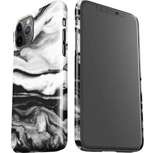 Black and White Marble Ink iPhone 11 Pro Lite Case