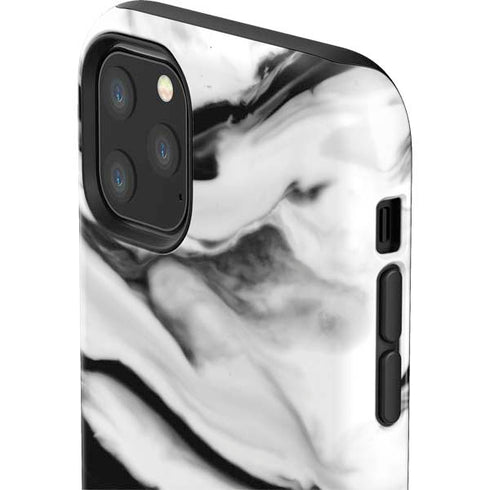 Black and White Marble Ink iPhone 11 Pro Max Impact Case